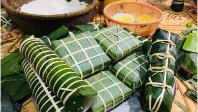 Bánh chưng, bánh tét (Nguồn: nhahangquangon.com)