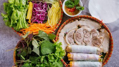 Bánh tráng cuốn thịt heo