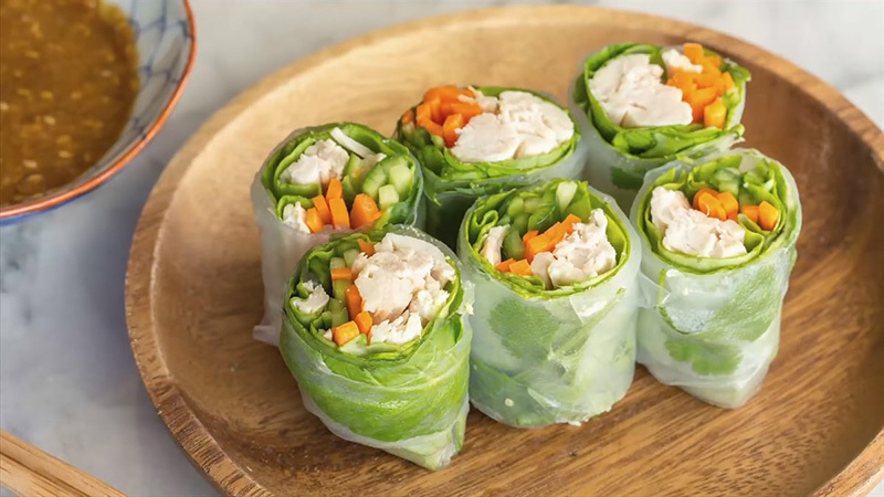 Gỏi cuốn – Món ăn tươi mát, dễ tiêu hóa 