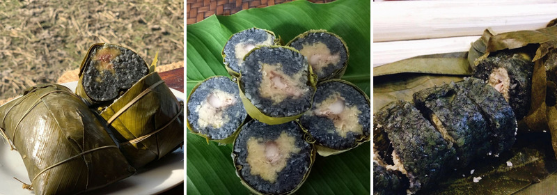 Hình ảnh bánh chưng đen Mường Lò