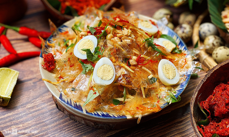 Hình ảnh bánh tráng trộng_món ăn vặ