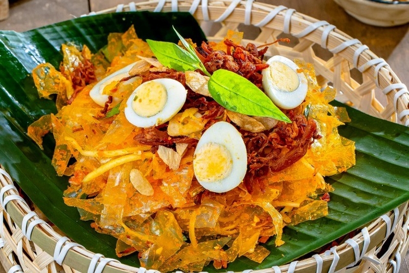 Hình ảnh bánh tráng trộng_món ăn vặ