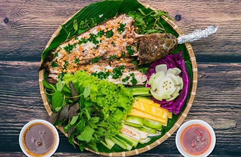 Hình ảnh cá lóc đồng nướng trui