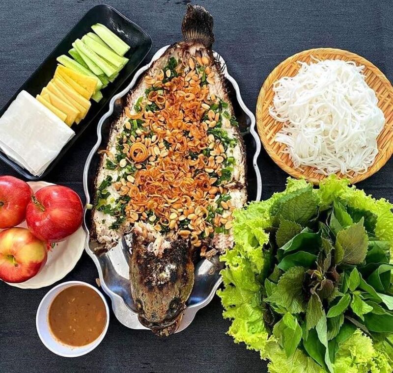Hình ảnh cá lóc nướng trui