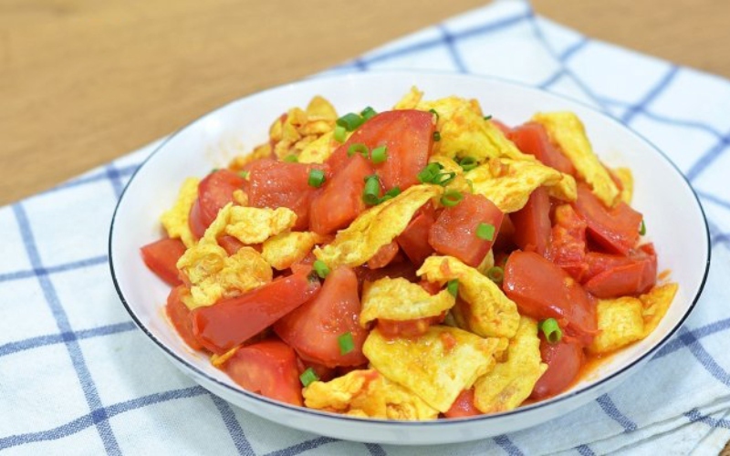 Hình ảnh trứng rán cà chua
