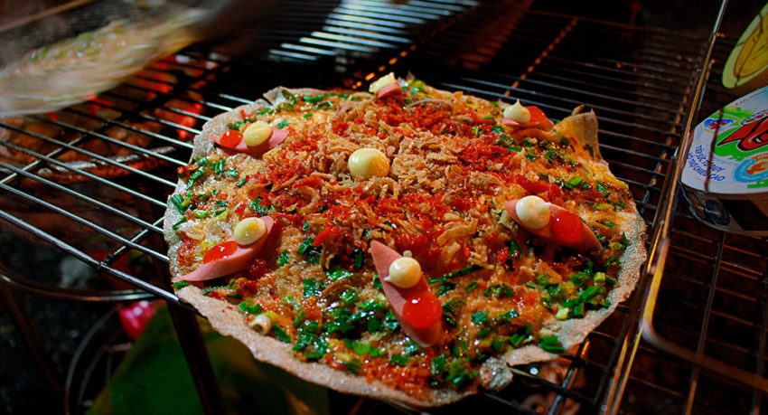 Hình ảnh bánh tráng nướng Đà Lạt