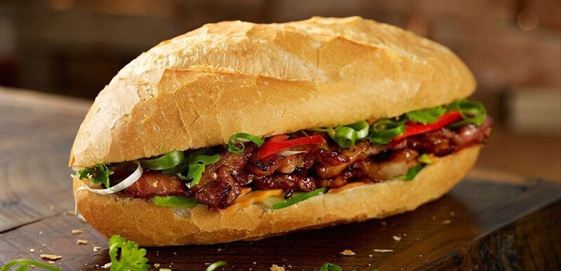 Hình ảnh bánh mì bơ cốm