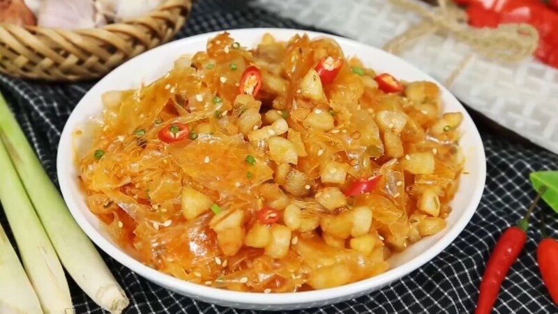 Hình ảnh bánh tráng trộng_món ăn vặt Việt Nam