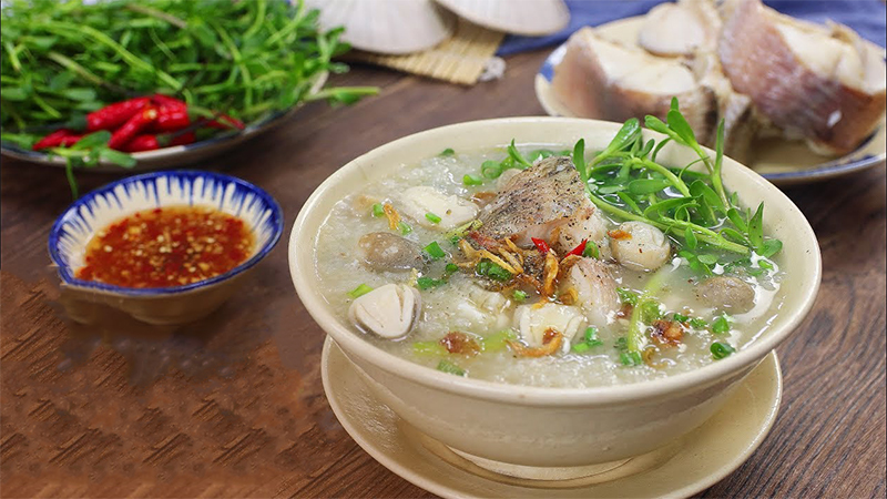 Hình ảnh món cháo cá