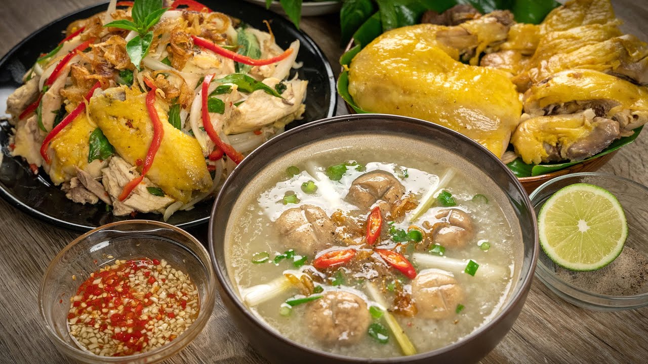 Hình ảnh món cháo gà