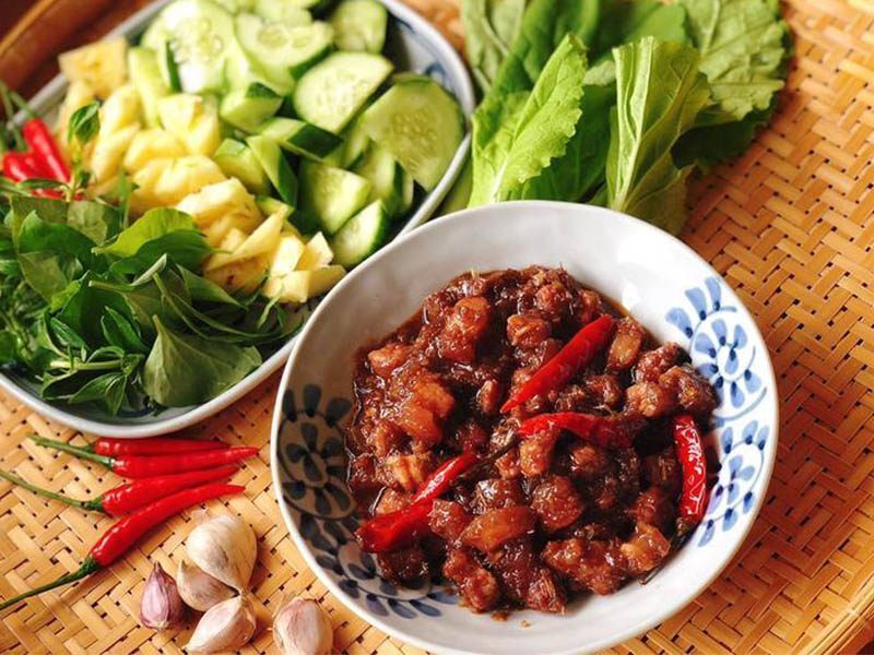 Hình ảnh thịt kho mắm ruốc