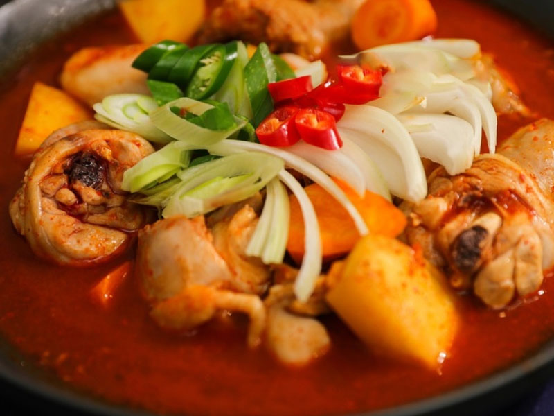 Hình ảnh món gà hầm cay