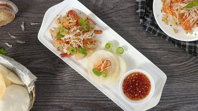 Hình ảnh gỏi bưởi tôm khô