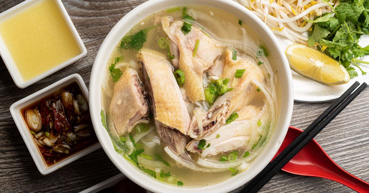 Hình ảnh món phở gà