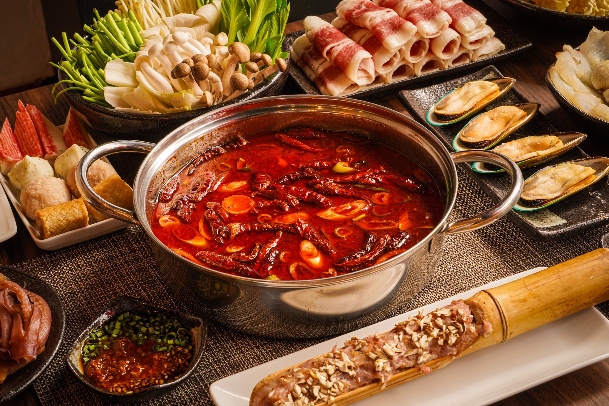 Hình ảnh món lẩu cay tứ xuyên