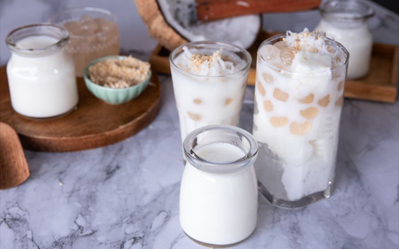 Hình ảnh món sữa chua nước cốt dừa