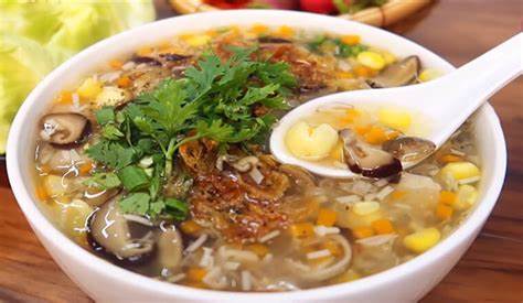 Hình ảnh món súp hà nấm