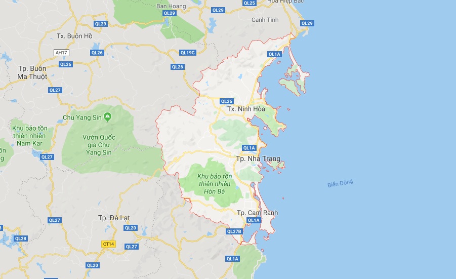 Vị trí địa lí thành phố Nha Trang