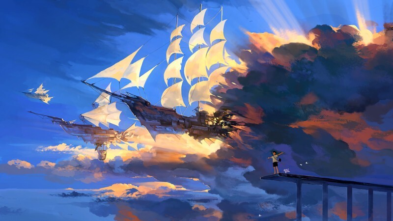 Hình ảnh phong cảnh qua anime