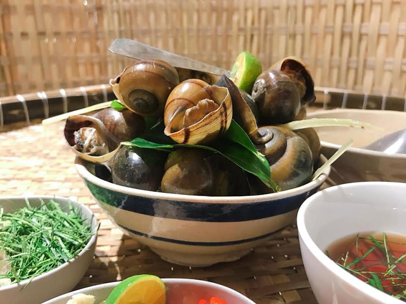 Ốc luộc Vĩnh Phúc