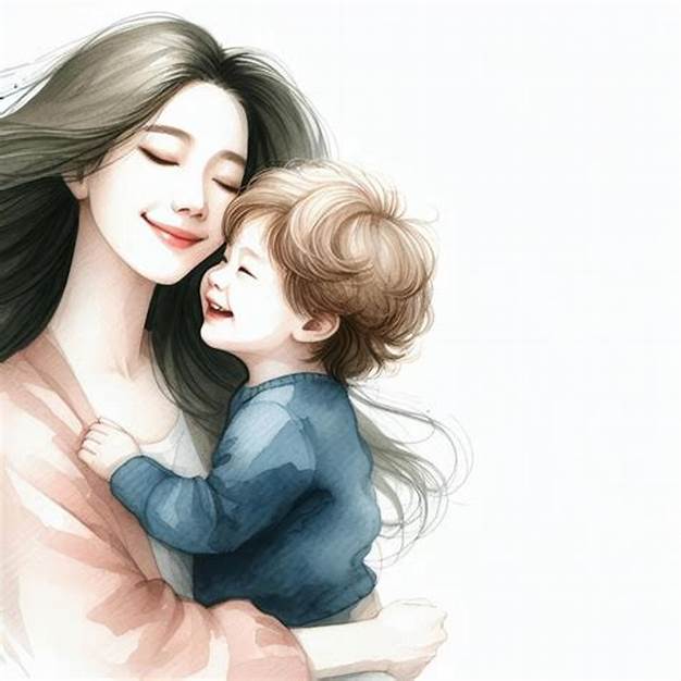 Hình ảnh người mẹ ôm con