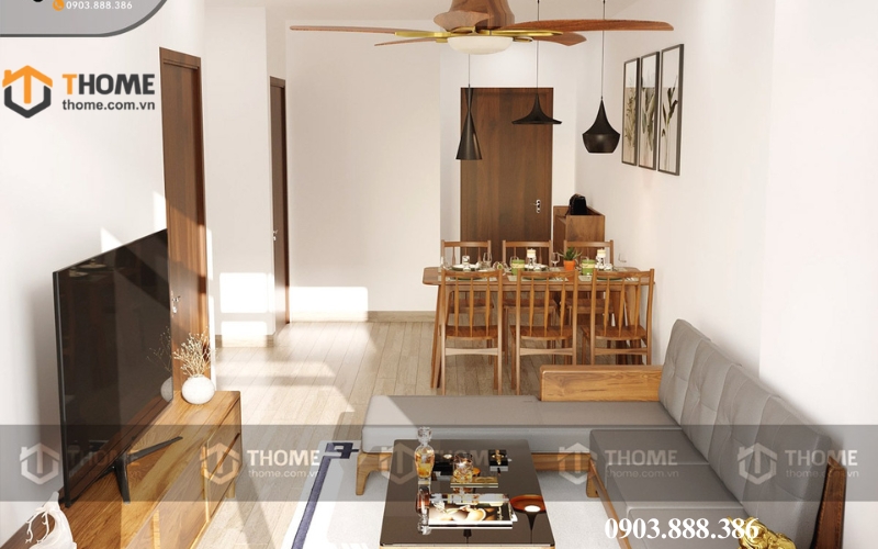 Bộ phòng khách gỗ sồi tinh tế – đẳng cấp