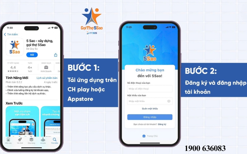 Cách tải app 5Sao Home trên iOS và Android