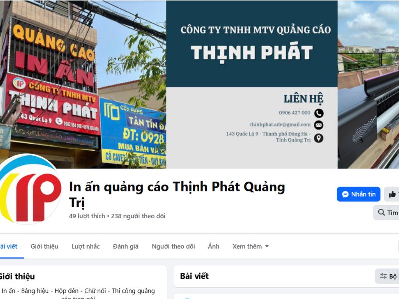 In ấn quảng cáo Thịnh Phát Quảng Trị – Quảng cáo ngoài trời và ý tưởng sáng tạo