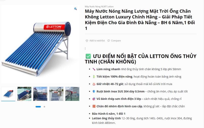 Máy Nước Nóng NLMT Ariston, Sơn Hà