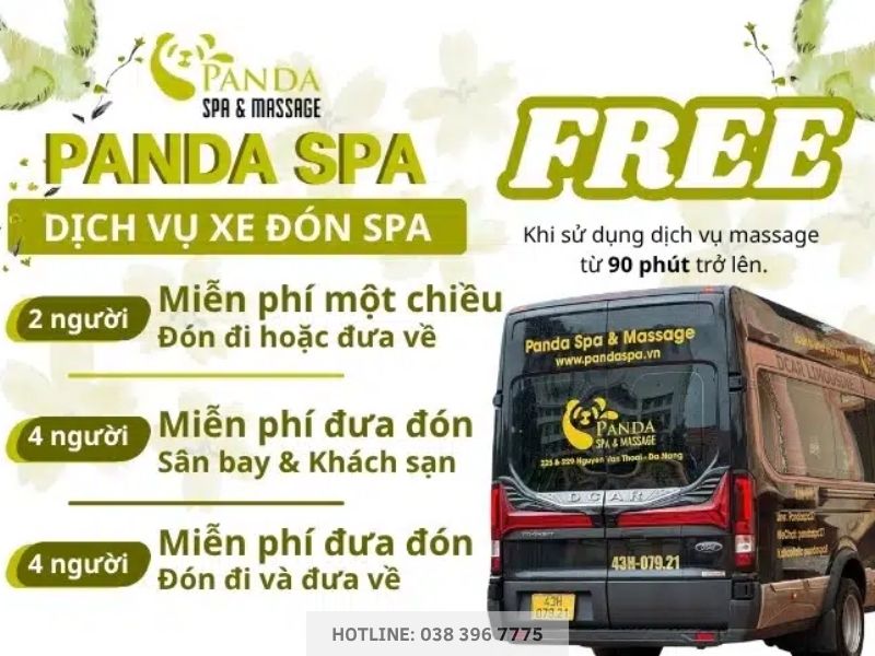 Dịch vụ đưa đón miễn phí của Panda Spa Đà Nẵng