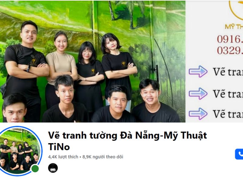Vẽ tranh tường Đà Nẵng - Mỹ Thuật TiNo. Liên hê ngay để được nhận tư vấn nhé 